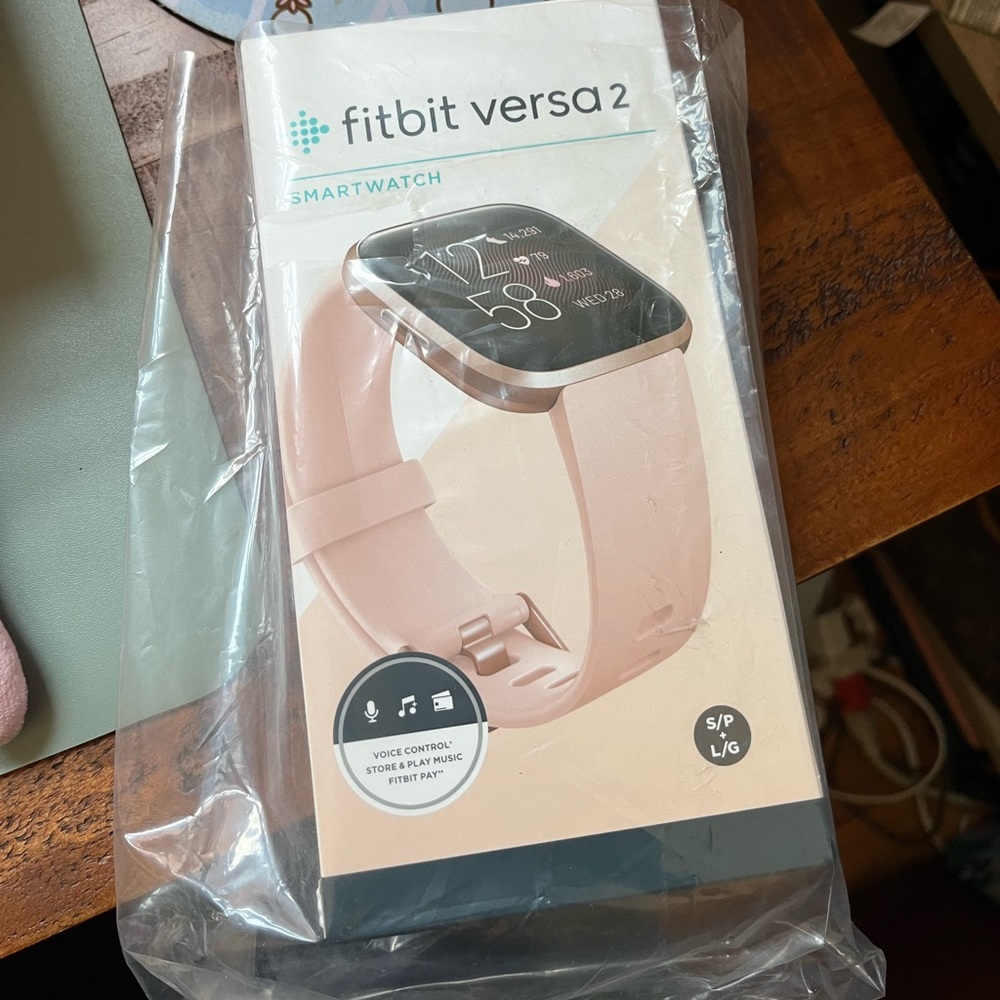 NIB Fitbit Versa 2 petal copper rose